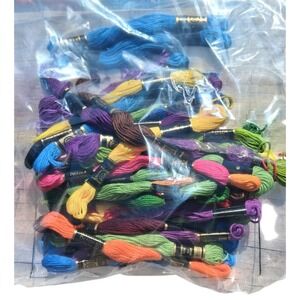 Lot of 37 VTG ND Embroidery Floss Needlepoint Made In Mexico Assorted Colors